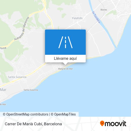 Mapa Carrer De Marià Cubí