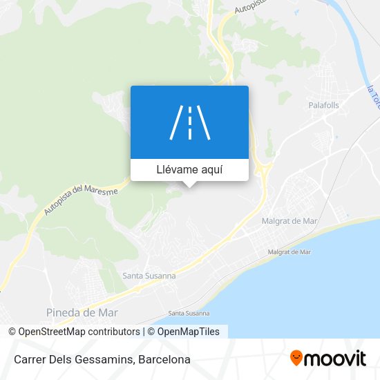 Mapa Carrer Dels Gessamins