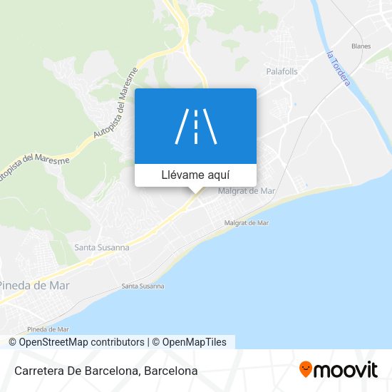 Mapa Carretera De Barcelona