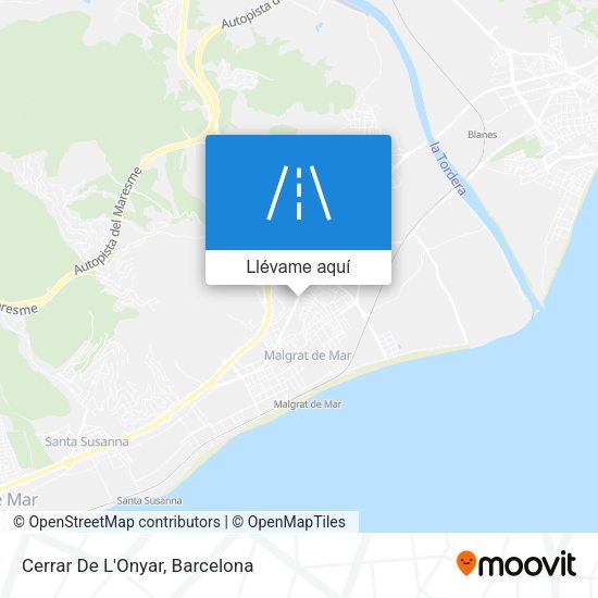 Mapa Cerrar De L'Onyar