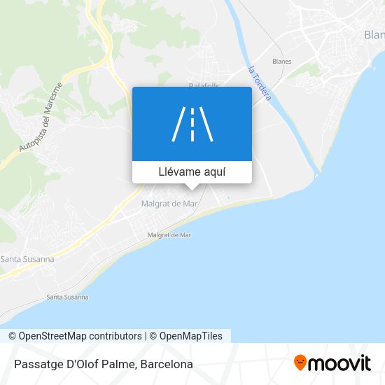 Mapa Passatge D'Olof Palme