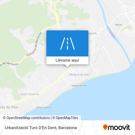 Mapa Urbanització Turó D'En Dent
