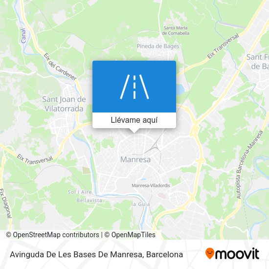 Mapa Avinguda De Les Bases De Manresa