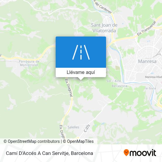 Mapa Camí D'Accés A Can Servitje
