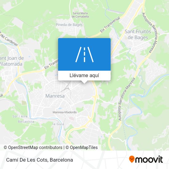 Mapa Camí De Les Cots