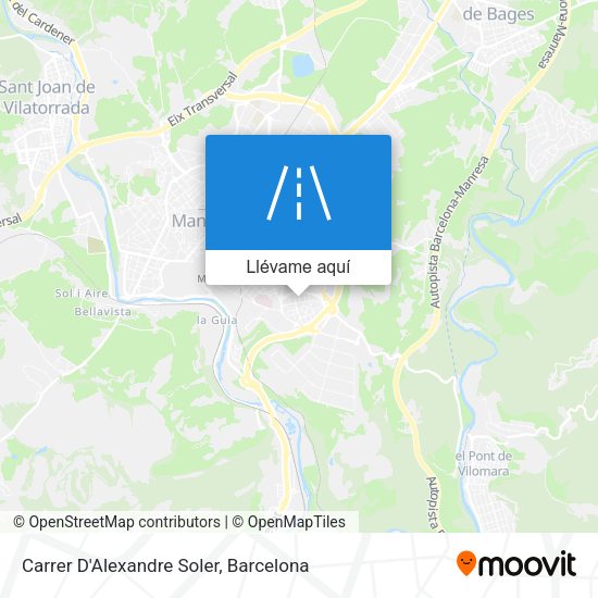 Mapa Carrer D'Alexandre Soler
