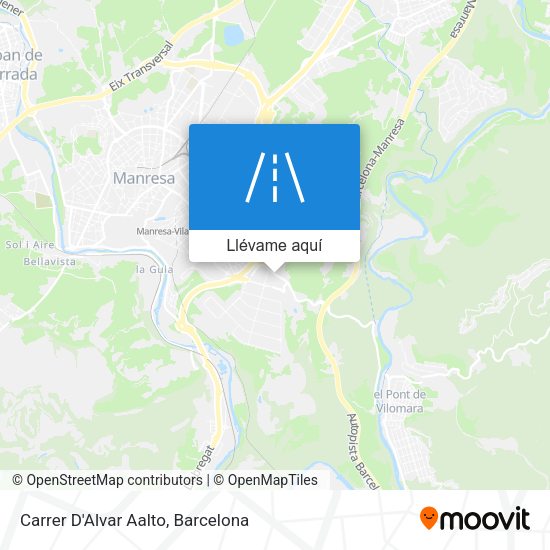 Mapa Carrer D'Alvar Aalto