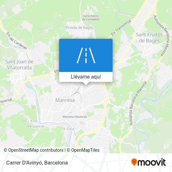 Mapa Carrer D'Avinyó