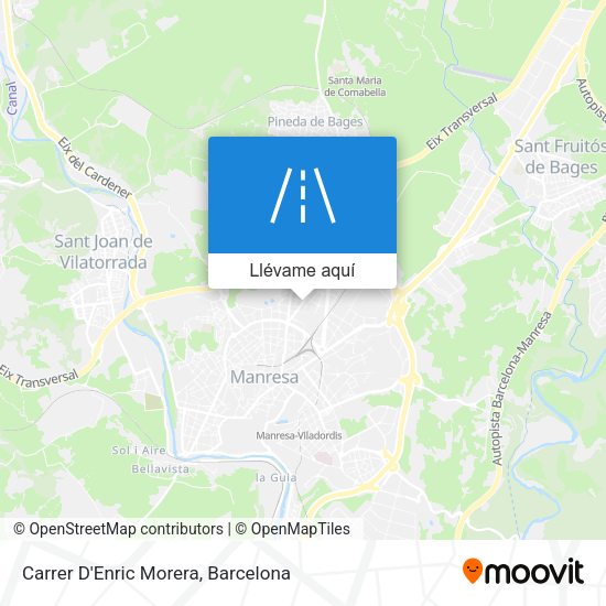 Mapa Carrer D'Enric Morera