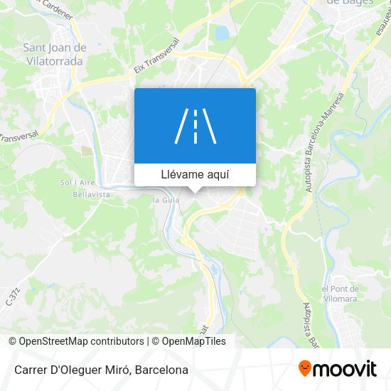 Mapa Carrer D'Oleguer Miró