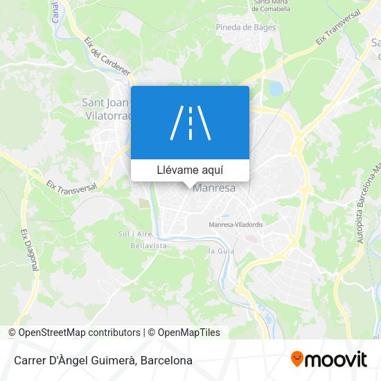 Mapa Carrer D'Àngel Guimerà