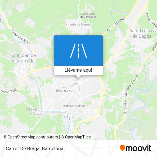 Mapa Carrer De Berga
