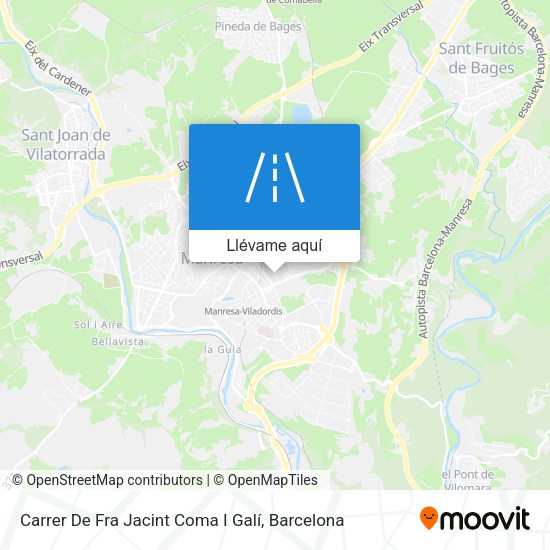 Mapa Carrer De Fra Jacint Coma I Galí
