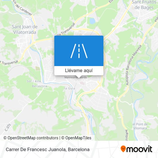 Mapa Carrer De Francesc Juanola