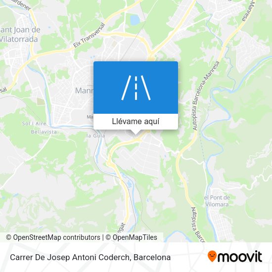 Mapa Carrer De Josep Antoni Coderch