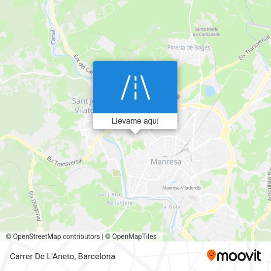 Mapa Carrer De L'Aneto