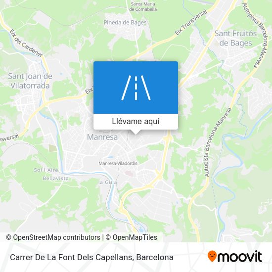 Mapa Carrer De La Font Dels Capellans