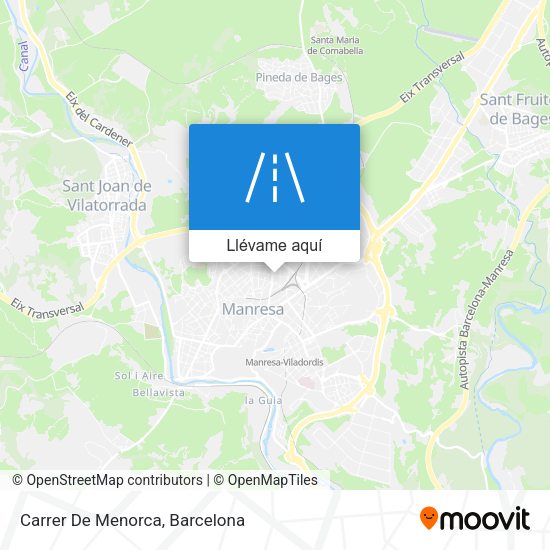 Mapa Carrer De Menorca