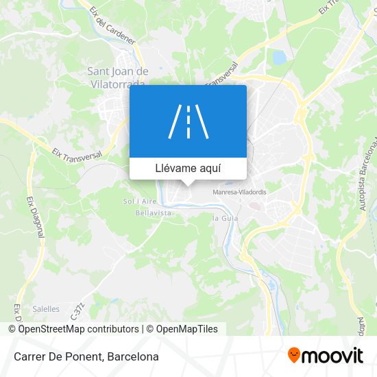 Mapa Carrer De Ponent