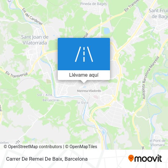 Mapa Carrer De Remei De Baix