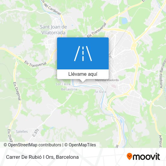 Mapa Carrer De Rubió I Ors