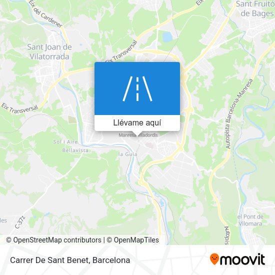 Mapa Carrer De Sant Benet