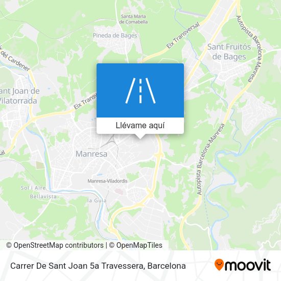Mapa Carrer De Sant Joan 5a Travessera