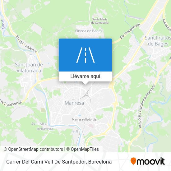 Mapa Carrer Del Camí Vell De Santpedor