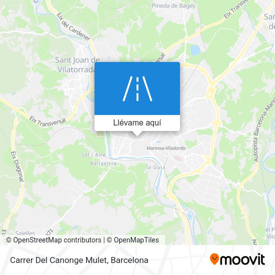 Mapa Carrer Del Canonge Mulet