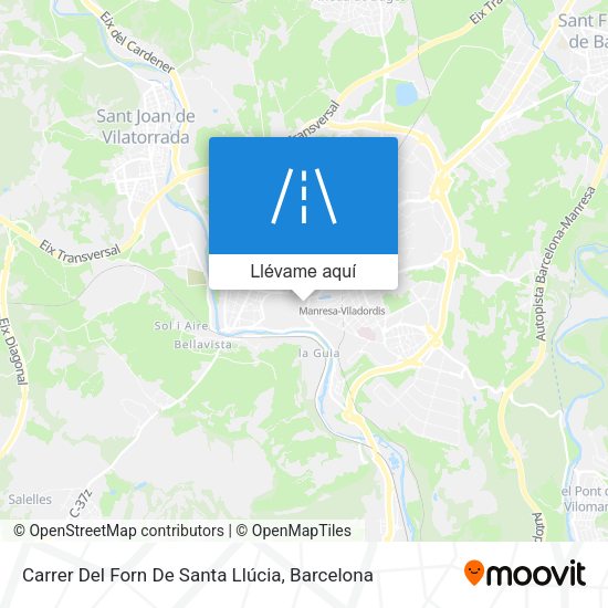Mapa Carrer Del Forn De Santa Llúcia