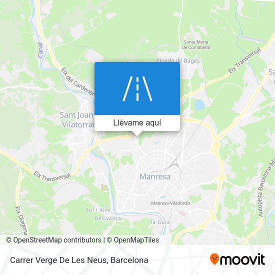 Mapa Carrer Verge De Les Neus