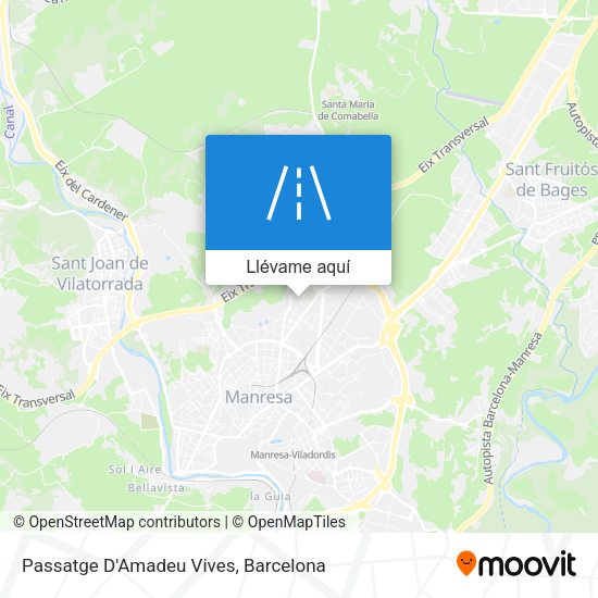 Mapa Passatge D'Amadeu Vives