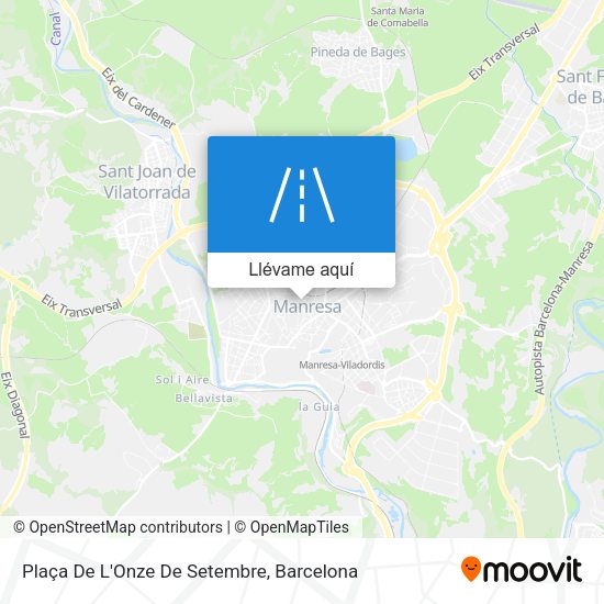 Mapa Plaça De L'Onze De Setembre