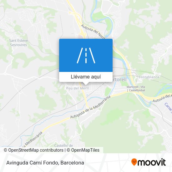 Mapa Avinguda Camí Fondo