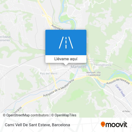 Mapa Camí Vell De Sant Esteve