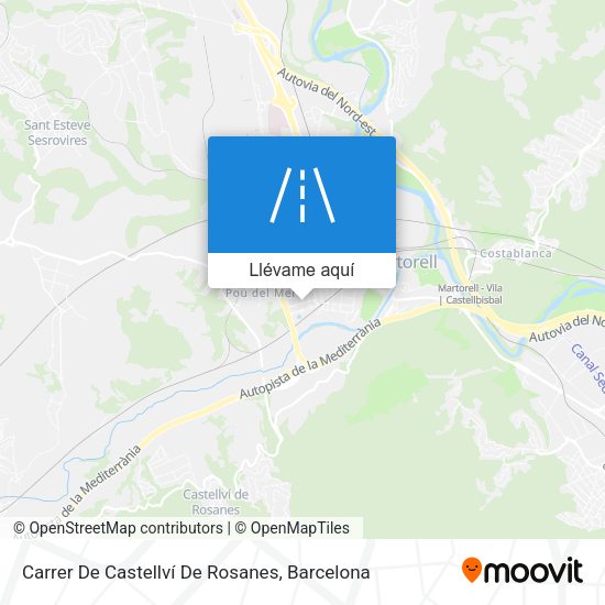 Mapa Carrer De Castellví De Rosanes