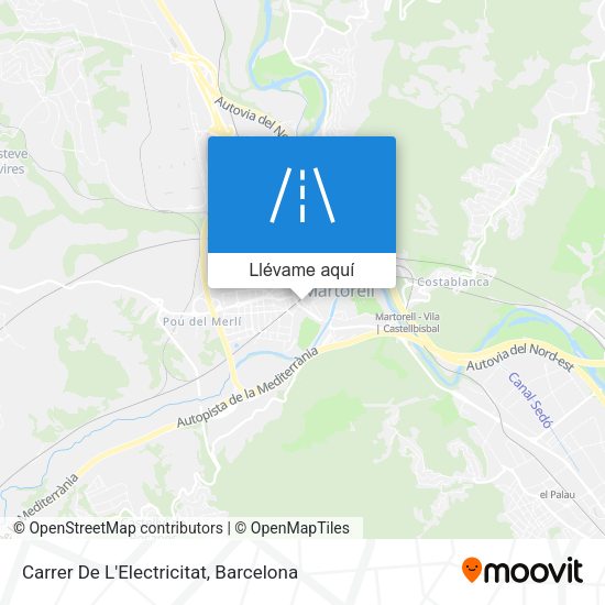 Mapa Carrer De L'Electricitat