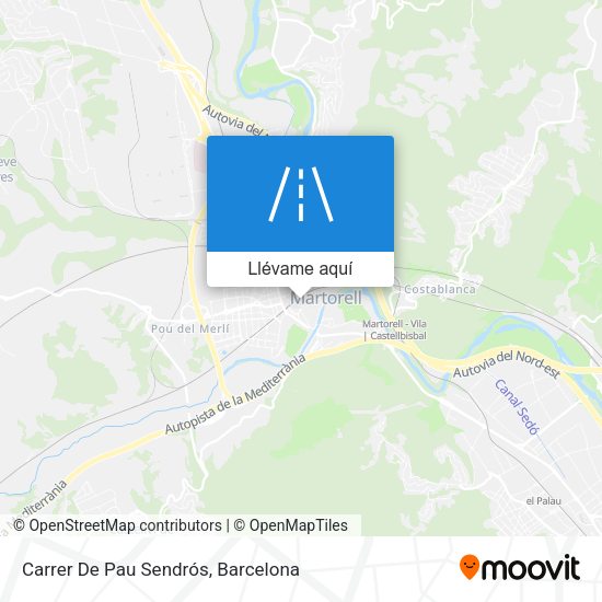 Mapa Carrer De Pau Sendrós