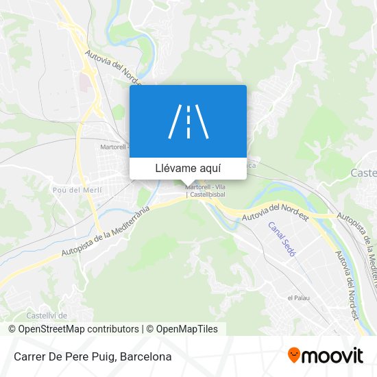 Mapa Carrer De Pere Puig