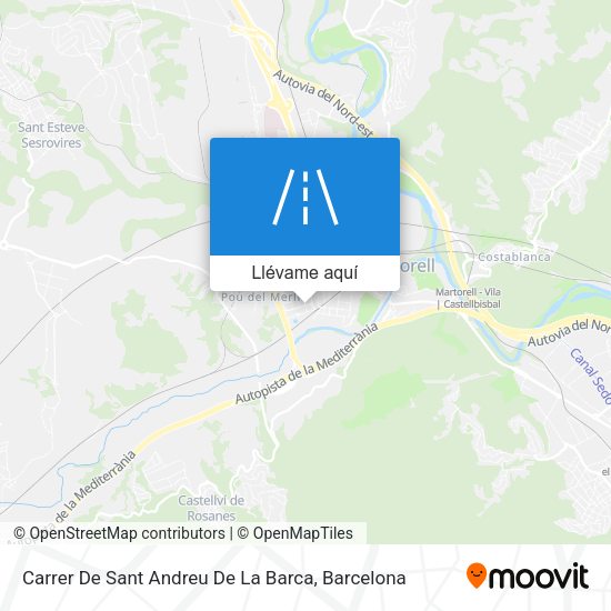 Mapa Carrer De Sant Andreu De La Barca