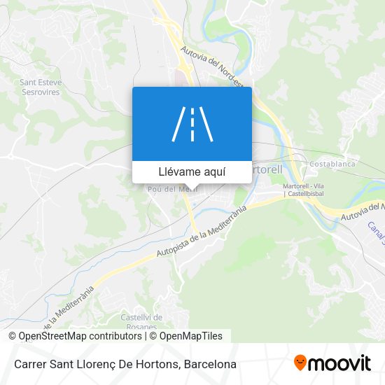 Mapa Carrer Sant Llorenç De Hortons