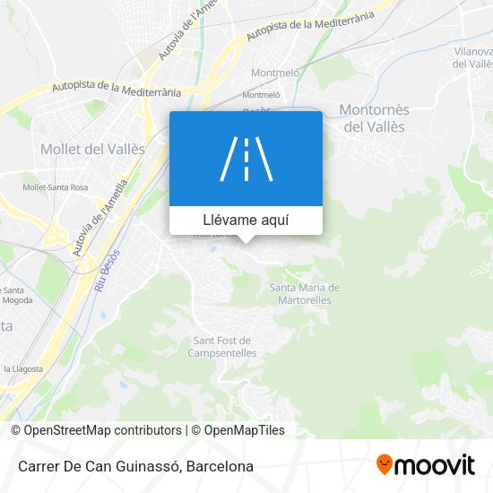 Mapa Carrer De Can Guinassó