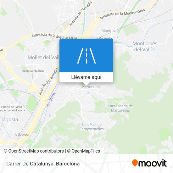 Mapa Carrer De Catalunya