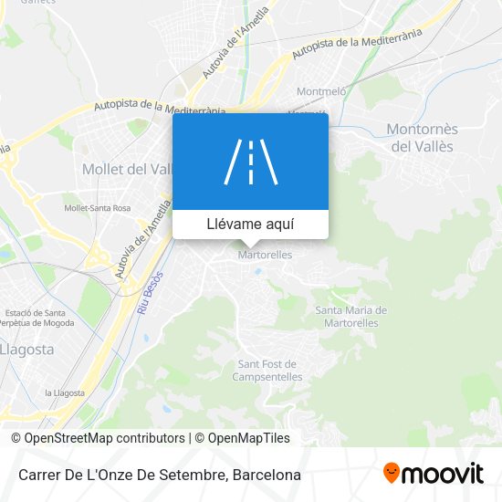 Mapa Carrer De L'Onze De Setembre