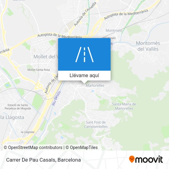 Mapa Carrer De Pau Casals