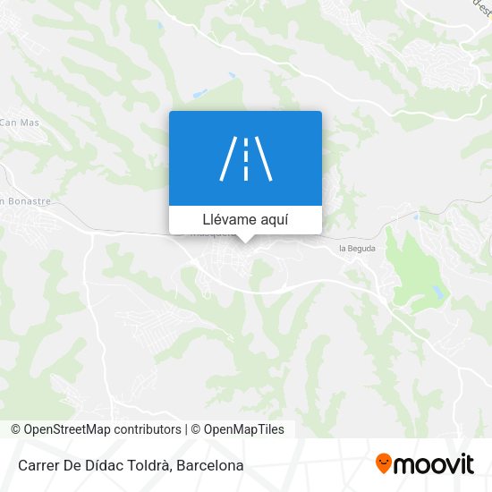 Mapa Carrer De Dídac Toldrà
