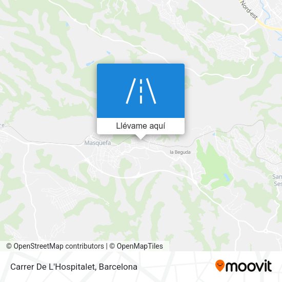 Mapa Carrer De L'Hospitalet