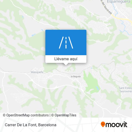 Mapa Carrer De La Font