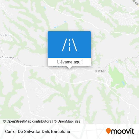 Mapa Carrer De Salvador Dalí