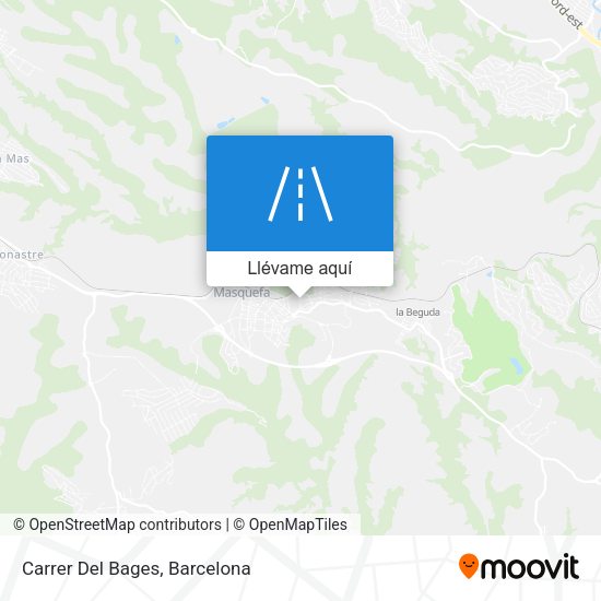 Mapa Carrer Del Bages